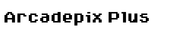 Arcadepix Plus font preview